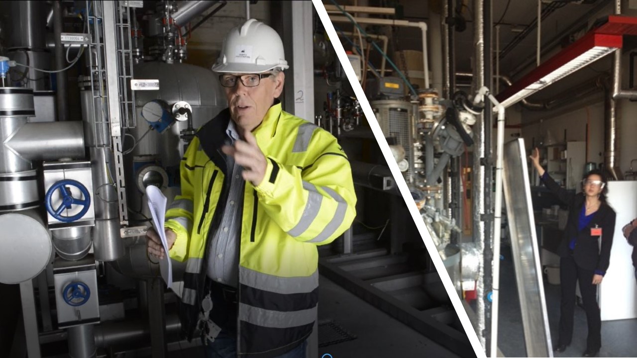 man standing in pilot facility