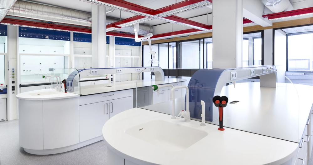 lab fasiliteter, hvit lab